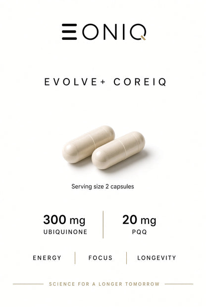 EONIQ EVOLVE+ COREIQ  | CoQ10 300 mg + 20 mg PQQ