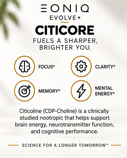 CITICORE (CDP-CHOLINE) | 250 MG | 60 CAPSULES