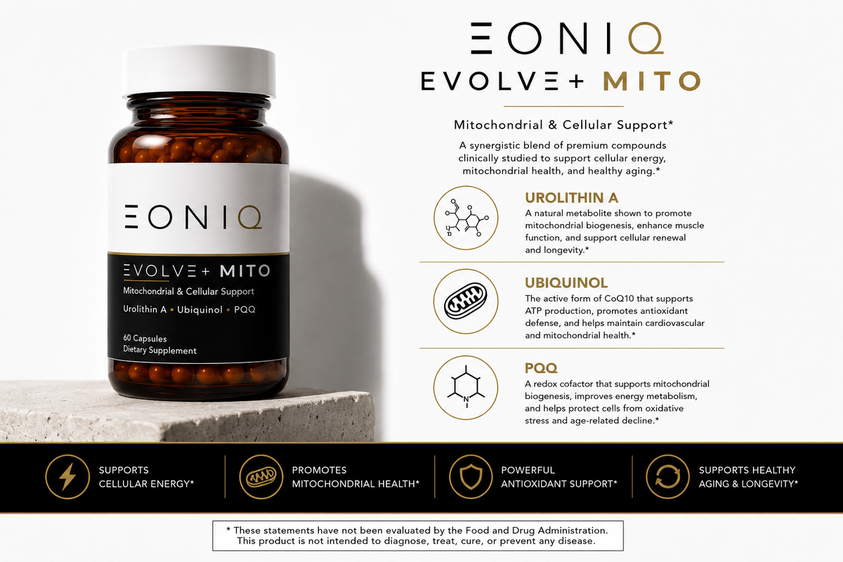 EONIQ EVOLVE+ MITO | Advanced Mitochondrial Energy & Cellular Support
