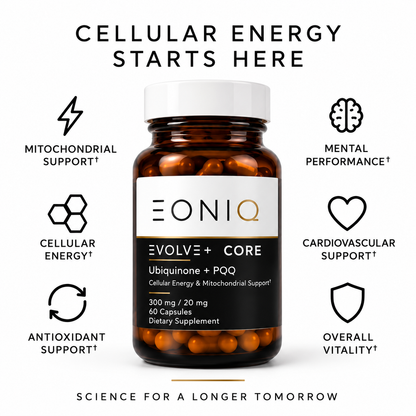 EONIQ EVOLVE+ COREIQ  | CoQ10 300 mg + 20 mg PQQ